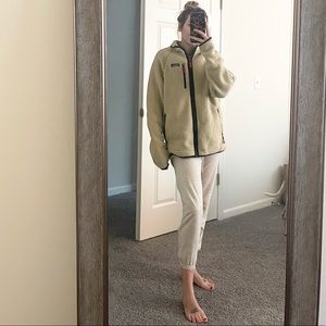 Patagonia Sherpa zip up brand new cream colored